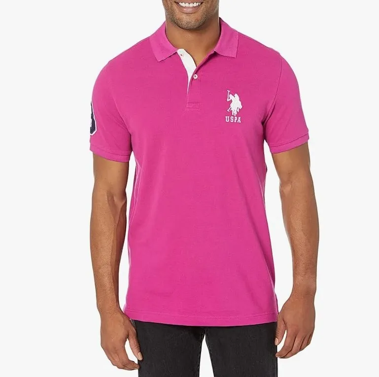 US POLO ASSN.  |Street Style Plain Cotton Short Sleeves Logo Polos