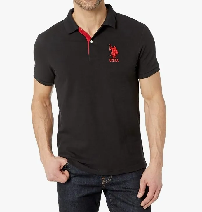 US POLO ASSN.  |Street Style Plain Cotton Short Sleeves Logo Polos