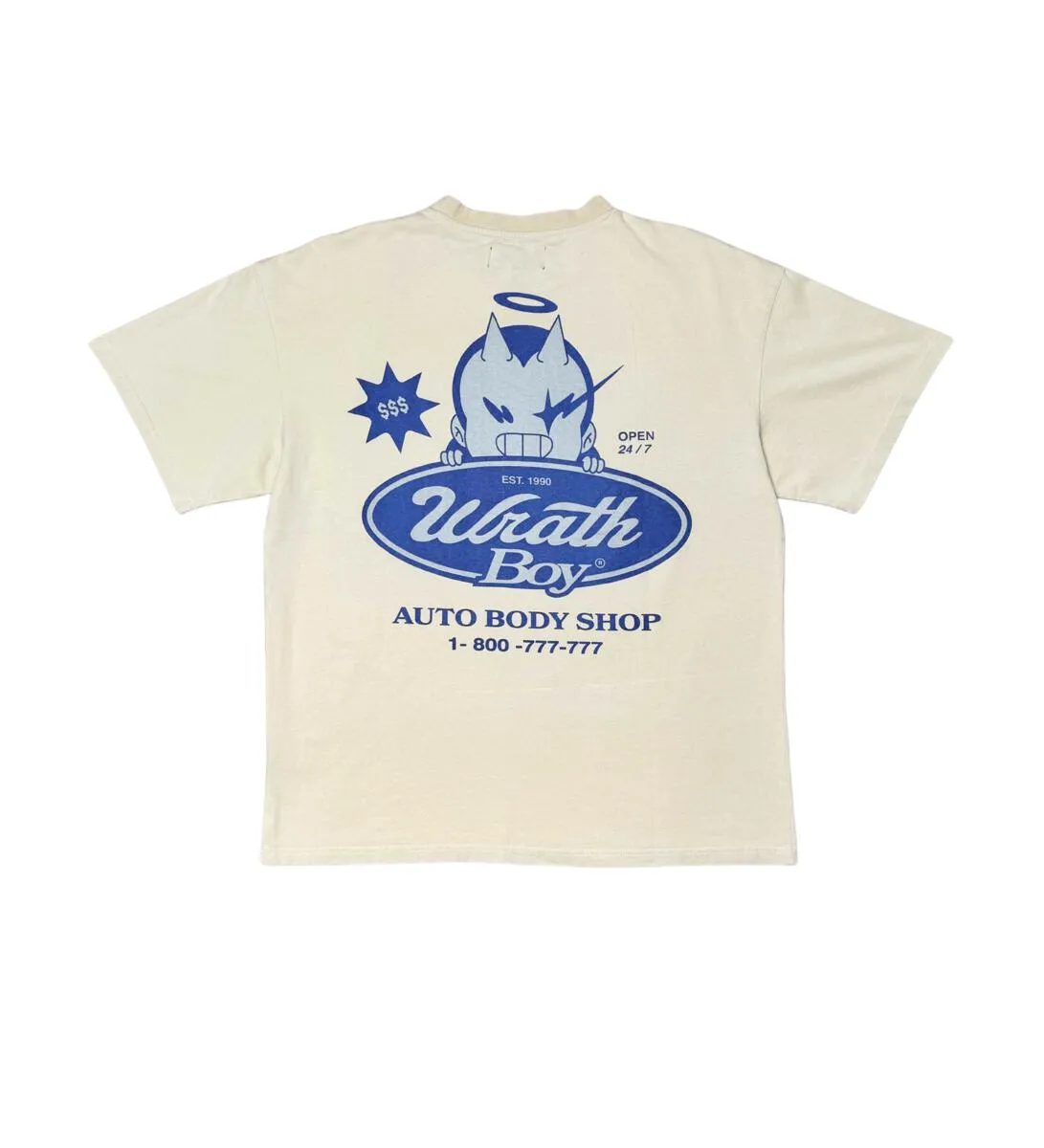 Wrathboy WB AUTO BODY SHOP TEE (CERAMIC)