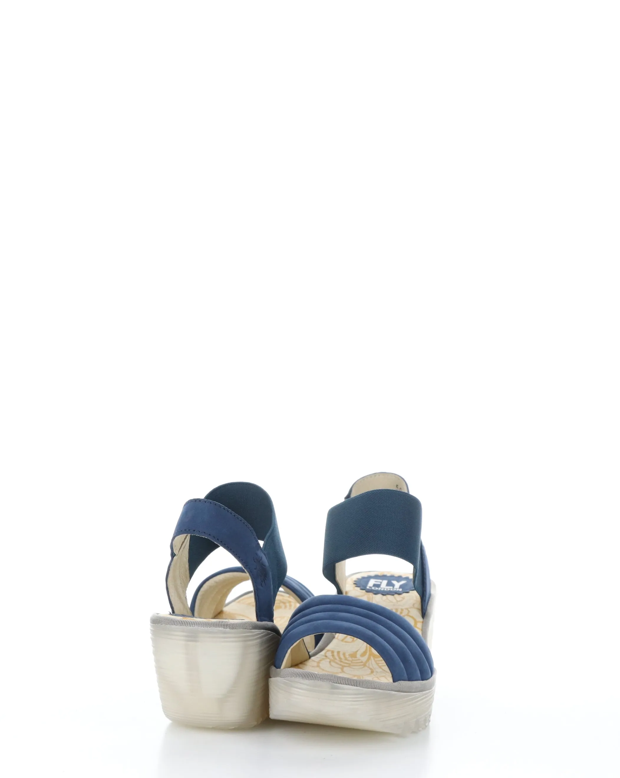 YIKO414FLY 002 BLUE Elasticated Sandals